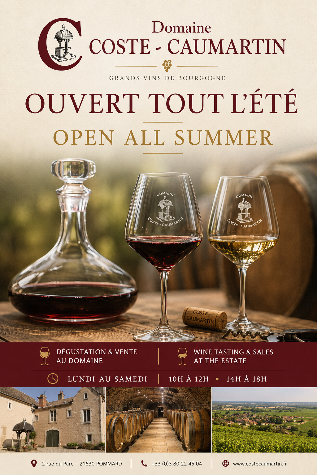 Affiche Ouverture Estivale Coste Caumartin